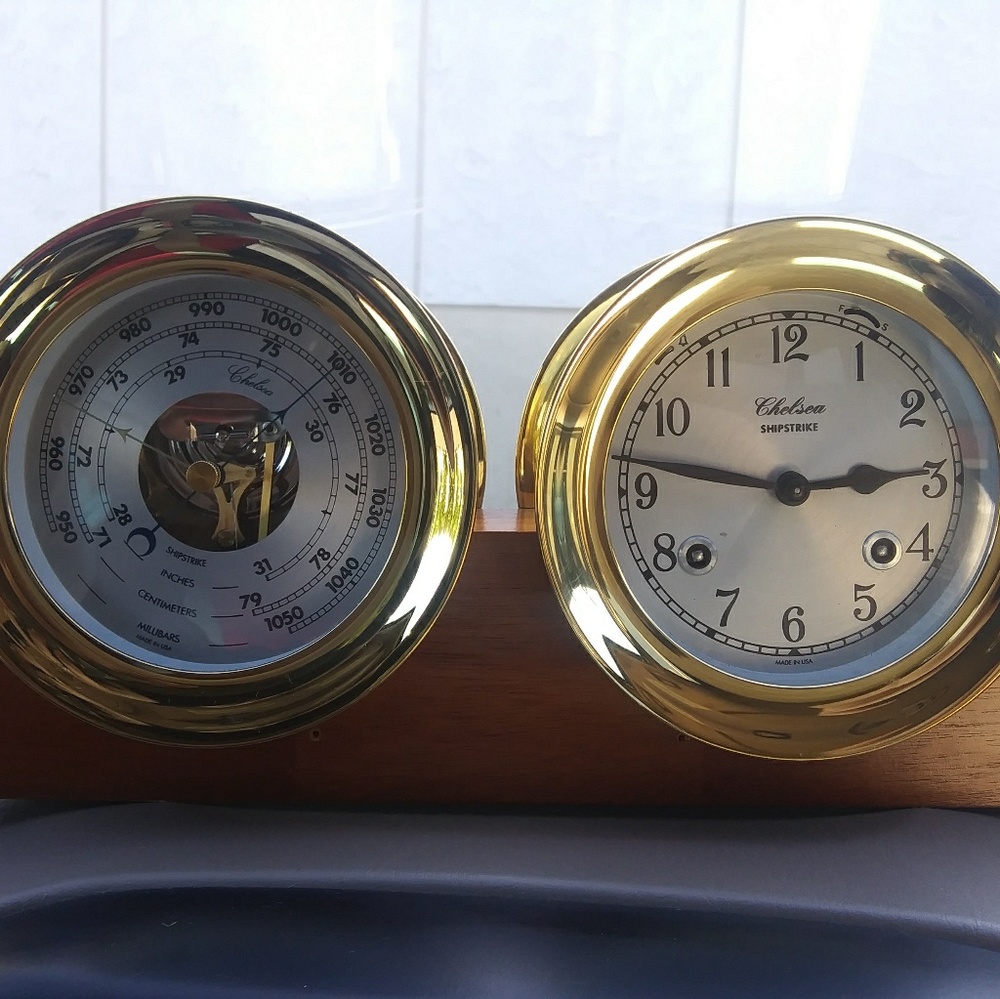 4 1/2" Chelsea Shipstrike & Ship's Bell Baromete